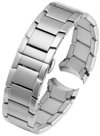 22MM Herren Metallband für Armani AR2448/2447/2432/2433/2458/2434/2453 | Edelstahl Ersatz Uhrarmband Spezielle Schnittstelle Casual Dress Herren