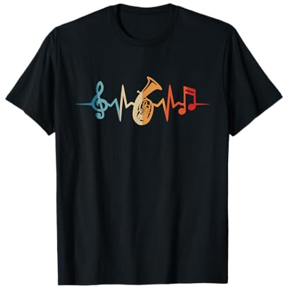Tenorhornist Herzschlag Orchester Musiker Tenorhorn T-Shirt