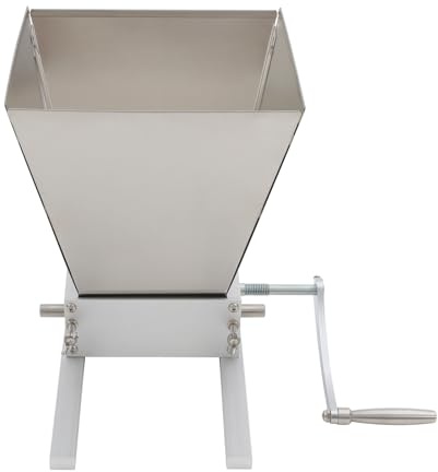 Macinino manuale per cereali, malto, cereali, grano, in acciaio inox, per orzo e altri cereali