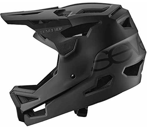 7 iDP Project 23 ABS MTB Mountain Bike Full Face Vented Bicycle Helmet (Black, XL)