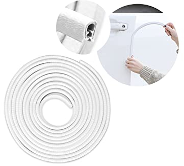 Autotür Kantenschutz, 5M Universelle Gummi Türkantenschutz Auto, U-Form Kantenschutz, Passend für Meisten Autos, LKW, SUV, ATV, UTV, Aluminium Bootskantenschutz (Weiß)