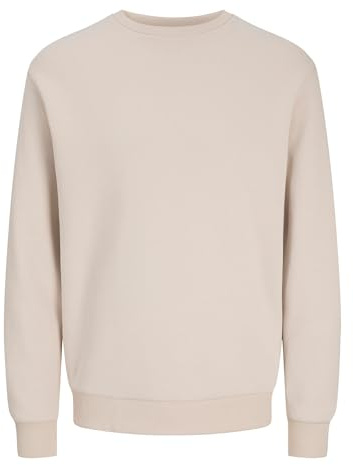 JACK & JONES Jjebradley Sweat Crew Noos Homme Sweater, Beige Clair, L