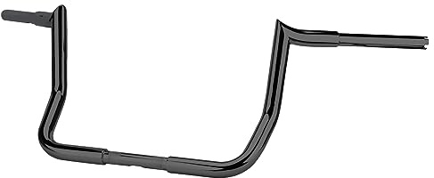 VG MOTO 12 Rise Ape Hanger Handlebar 1.25 Fat 1 Clamp Handle bar Motorcycle Miter Meathook Bars Replacement for Harley Touring Model 1986-2023 Street Glide Electra Glide Classic Ultra Limited