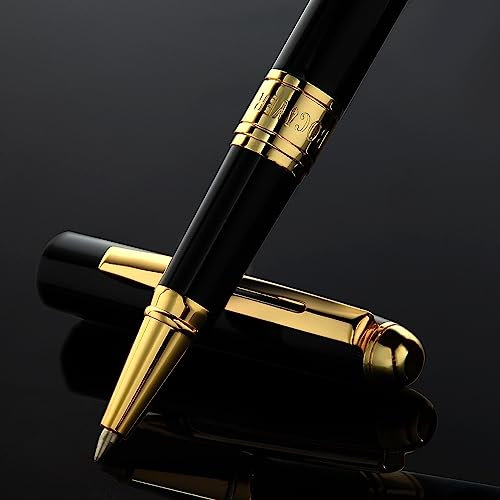 Bociyer Liquid Ink Rollerball, Black 0.5mm Ballpoint Pen Gift Set for School, Office, Signature