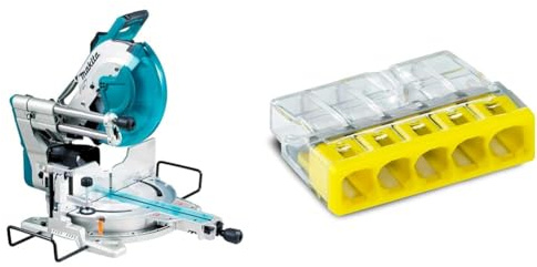 Makita LS1219L Kapp- und Gehrungssäge 305 mm & WAGO Verbindungs-Klemmen 2273-205 | 5-polig, bis 2,5 mm², 100 Stück