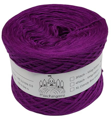 Bobbel einfarbig 100g - 380m 4 fädig Bobbel Wolle Farbverlaufsgarn handstrickgarn stricken häkeln (Bischof)