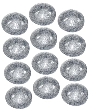 OSALADI 12pcs Washing Machine Drain Hose Lint Trap Filters Stainless Steel Lint Catchers for Washing Machine