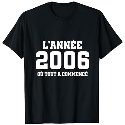 2006: L'année où tout a commencé 2006 anniversaire T-Shirt