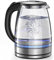 -Kitchen Kettles, Glass Kettle with Stainless Steel Filter, Inner Lid and Bottom, 1550W 1.7 L, Fast and Quiet Boil, Auto Shutoff and Boildry Protection, Cordless/Black/15 * 15 * 23Cm