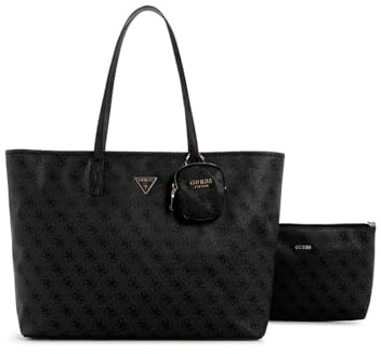 GUESS Power Play Large Tech Tote Coal Logo