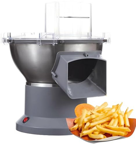 WaaYb Cortador de Patatas Fritas, picadora de Verduras Multifuncional de Acero Inoxidable, cortadora automática de Verduras, trituradora automática de Zanahorias y Verduras, máquina procesadora 14mm
