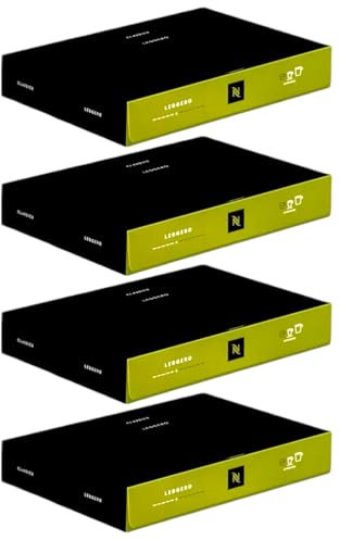 Nespresso Leggero Professional Coffee Pods (Pack of 4, Total 200 Pro Capsules)