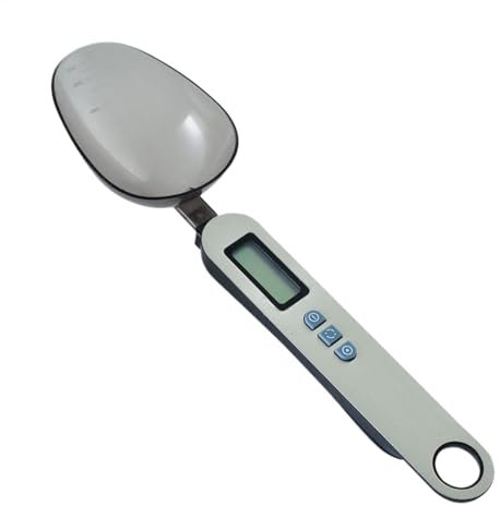 Balanza de cuchara medidora, cuchara medidora electrónica con pantalla LCD, balanza de cuchara digital, báscula de taza medidora para familia, amigos, día de la madre