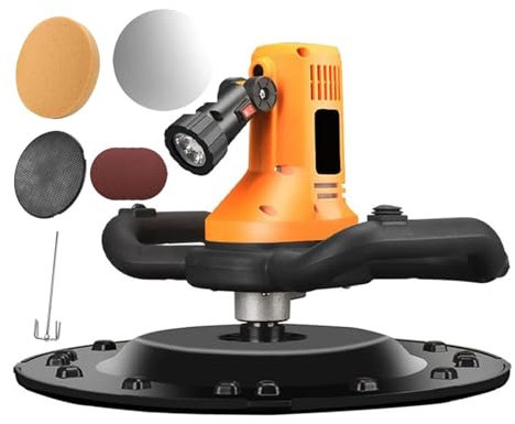 LTEJUMQ Ponceuse Murale électrique 2880W, Truelle électrique de Mastic de Ciment de Mortier de Plâtre avec la Tige de Mélange et 6 Vitesses Réglables, Machine à Plâtrer Les Murs
