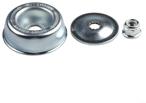 ZYNCUE fixeringssats i metall för STIHL trimmer FS350 FS360 FS400 FS410 FS450, gräsklipparbladadapterkit med avfasningsbricka ryttarplatta och L/H-mutter för utomhusutrustning