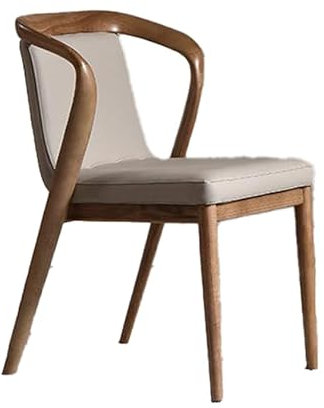 treesure Galuna Stuhl – Designstuhl mit geschwungenen Armlehnen & Polsterung | Modern, ergonomisch & montiert | Hochwertiger Holzstuhl für Esszimmer, Büro & Lounge