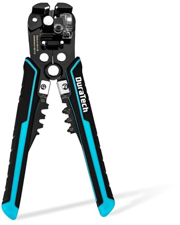 DURATECH Self-Adjusting Wire Stripper, 3-in-1 Automatic Wire Stripping, Cutting & Crimping Tool, for 0.5–10 mm² Solid Wire and 0.3–8 mm² Stranded Wire, for Electrical Work