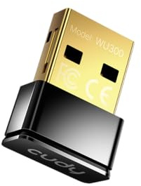 Cudy AX300 Wi-Fi 6 Nano USB Adapter, 286 Mbps Mini Dongle, Plug & Play, USB 2.0, Soft AP Hotspot Mode, Windows 7/10/11, 2.4GHz Only, Ultra compact 20 × 15 × 8 mm, WU300