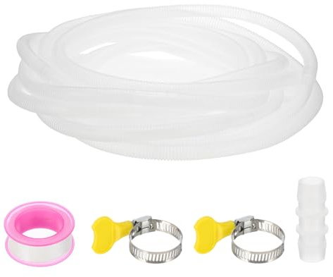 PATIKIL 26Ft Ablaufschlauch Set Für Klimaanlage Universeller AC Ablaufschlauch Zum Austauschen Ablaufschlauch Verlängerung Mini Split AC Ductless Wärmepumpen AC Abwasser Transparent