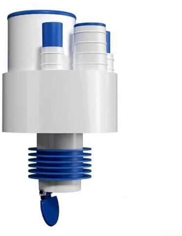 Connecteur de tuyau de vidange de cuisine 5 en 1 avec bouton désodorisant, bouchon d'étanchéité en ABS pour déchets d'évier, comprend un filtre et des vannes en silicone Compat