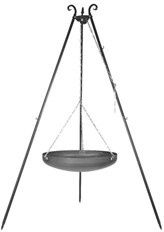 Brasero avec trépied Nortpol Farmcook suspendu 70 cm avec trépied Viking de 185 cm de hauteur