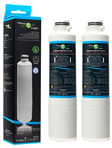 Filterlogic 2X FFL-181S2 - Filtre à Eau Compatible avec Cartouche Samsung DA29-00020B, HAF-CIN/EXP, HAF-CIN, HAFCIN, DA97-08006A-B, DA97-08006A-E, DA97-08043ABC frigo réfrigérateur américain