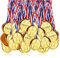 Fontee Goldmedaille für Kinder, 24 Stück Goldmedaillen Kinder Sieger Medallien Super Medallien Podium Kindergeburtstag Kinder lieben Diese Gold Medallien