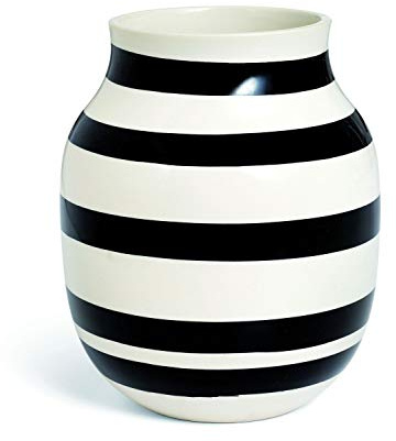 Kähler Design - Omaggio Keramikvase - schwarz - H 20 cm - Ditte Reckweg & Jelena Schou Nordentoft