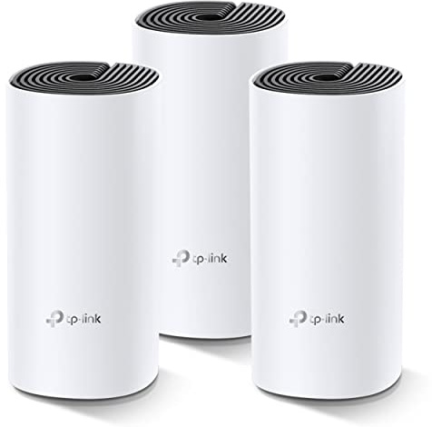 Tp-link Deco m4 3-Pack 867 mbit/s - Router para Tablet, Color Negro y Blanco.(Indian version)