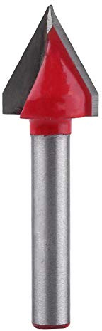 BE-TOOL Fresa per scanalatura a V 16mm×60° Punta in carburo 2 scanalature Tipo V Fresa per scanalatura CNC Incisione 3D Fresatrice per la lavorazione del legno con gambo da 6mm Utensile da taglio