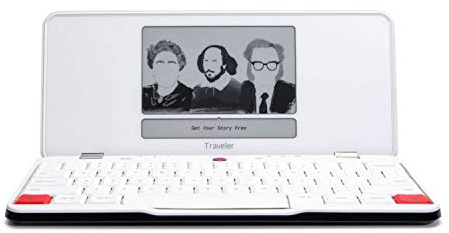 Freewrite Traveler | Lightweight and Portable Typewriter with E Ink Digital Screen for Distraction-Free Drafting | Word Processor with Wifi Cloud Sync and Long Battery Life for Writers on the Move