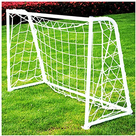 Fußballtore Hua Outdoor-Fußballtor 2 Packungen, Erwachsenen-Fußballtrainingsspiel-Kit Für Kinder, Stabilisierung Der Stahlrohrstütze, 150x100x80cm
