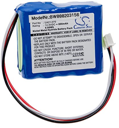 vhbw batteria compatibile con NSK EndoMate DT, Endo-Mate DT, X-SMARTU421-070 strumentazione medica (800mAh, 12V, NiMH)