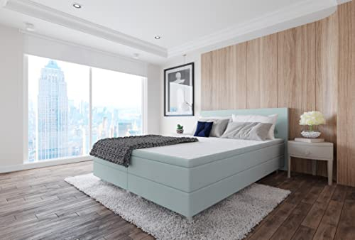 Best For Home Boxspringbett 120x200 cm mit 7-Zonen Matratze und Stauraum