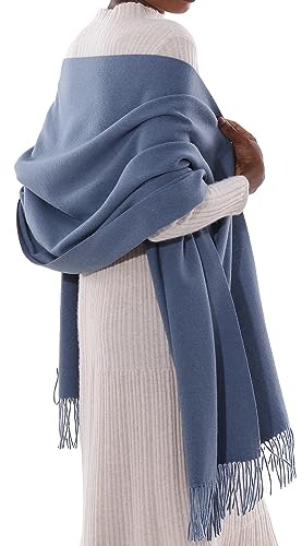 PIOYMEYA Pañuelos Chal Bufanda Mujer Pashmina Auzl Estolas Bodas Invierno Chale Fiesta Sólido Fulares Foulard Larga Cálida