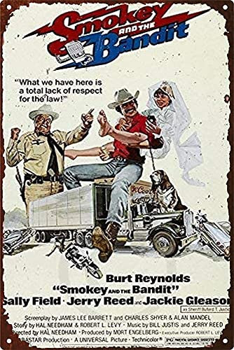 Blechschild Retro Eisenmalerei Metall Metall Schilder Für Bar Wohnzimmer Cafe Smokey Und Der Bandit Filmplakat 30x40cm