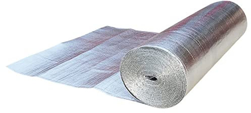Réflecteur Radiateur Panneaux isolants en aluminium à bulles Double rouleaux isolants en papier à bulles de gaz en aluminium, dissipateur de chaleur, réflecteurs de chaleur, réflecteur à économie d'é