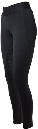 PFIFF 103110 Winterreitleggins „Alaska“ mit Handytasche, Kinder Damen | Schwarz 40