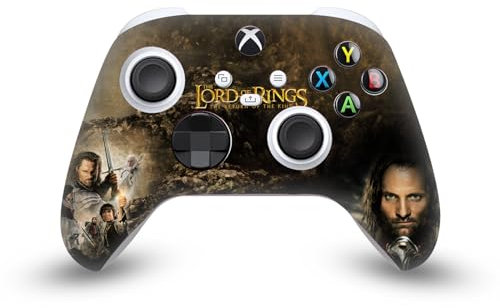 Head Case Designs Offizielle The Lord of The Rings The Return of The King Haupt Darsteller Posters Vinyl Haut Gaming Aufkleber Abziehbild Abdeckung kompatibel mit Xbox Series X/S Controller