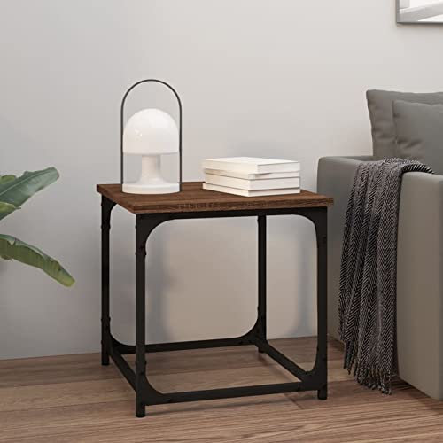 BaraSh Beistelltisch Braun Eichen-Optik 40x40x40 cm Wohnzimmertisch Beistelltische Side Table Dekotisch Tische Wohnzimmer Holzwerkstoff 823291