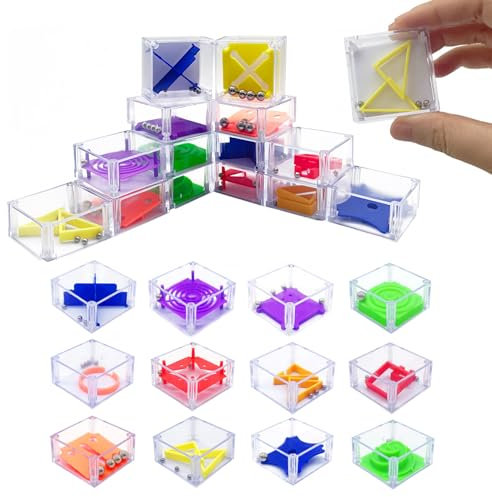 JurciCat 24 Piezas Mini Cubos Rompecabezas Niños Pack Detalles Cumpleaños Niños Fiestas De Cumpleaños Infantiles Regalos para Matrículas Escolares Regalos De Calendario De Adviento