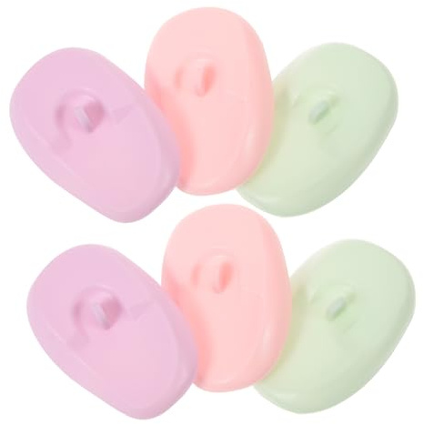 Healeved 3pairs Silicone Ear Guards for Adults Dyeing Earmuffs Ear Caps for Hair Coloring Styling Protection and Cleaning