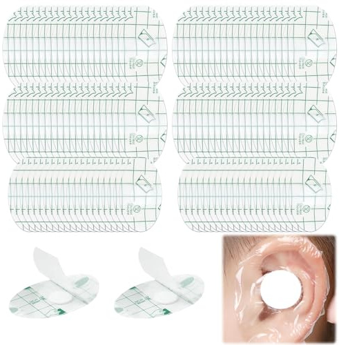 Ear Covers for Shower Waterproof Swimming Stickers (80 Large+40 Small)