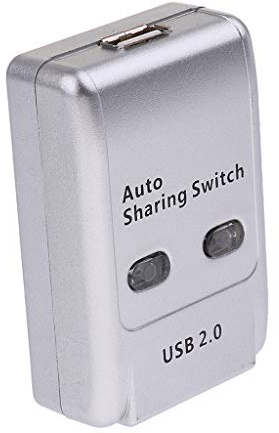 2Ports USB 2.0 Auto Sharing Switch HUB Selettore Switcher per stampante/scanner
