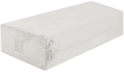 OMNANA® CUSHY™ Yogabolster eckig 65x30x15cm – Yoga Bolster mit Dinkelfüllung – Rechteckiges Kissen, Velvet Bezug, waschbar – Made in Germany – Passend für Yin Yoga