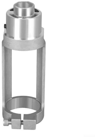 FACAIIO Square Hole Drill Bit Adapter Fixed Bracket，For Hand Electric Drills Aluminum Woodworking Tool Holder Attachment Silver Standard Size