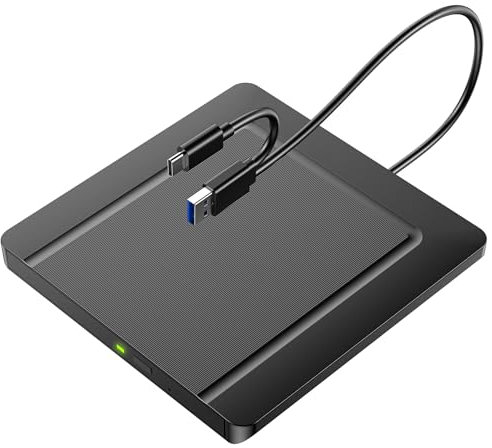 BHHB Unità CD/DVD esterne con custodia (Nero-2 in 1 Ultra)