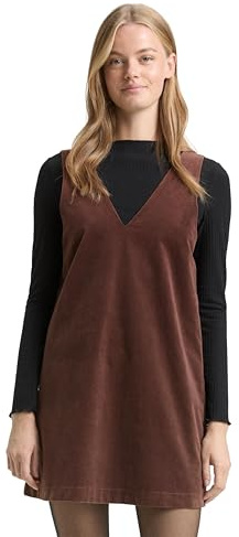 TOM TAILOR Denim damklänning, 38824 – Mjuk chokladbrun, L