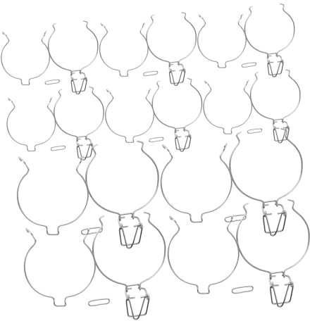 ULTECHNOVO 10piezas Hebillas De Alambre para Tarros De Vidrio con Cierre Hermético Clip De Resorte Único para Sellado Seguro y Fácil Acceso De Apto para Pequeños Tarros