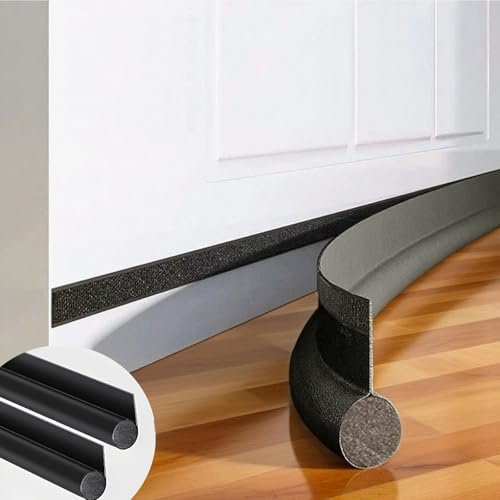 Vingspina 2 Pièces 96cm Noir Joint de Porte